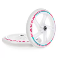 Akcesoria do skatingu - Kółka do hulajnogi RAVEN Dots White 200mm 2szt - miniaturka - grafika 1