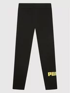 Legginsy - Puma Legginsy Essentials+ Bleach Logo 846961 Czarny Tight Fit - miniaturka - grafika 1