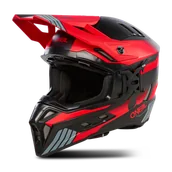 Kaski motocyklowe - Kask Cross O'Neal EX-SRS Hitchhiker Czarny/Szary/CzerwonyXXL - miniaturka - grafika 1