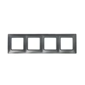 Klawisze i ramki - Legrand Ramka poczwórna Niloe Selection 762024 antracyt - miniaturka - grafika 1