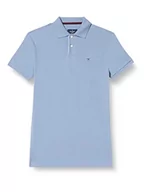 Koszulki męskie - Hackett London Męska koszulka polo w paski, Chambry Blu, XS - miniaturka - grafika 1