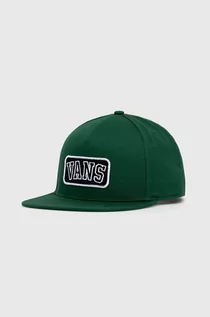 Czapki męskie - Vans czapka z daszkiem kolor zielony z aplikacją - grafika 1