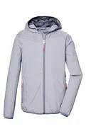 Kurtki damskie - killtec Damska kurtka funkcyjna/kurtka przeciwdeszczowa z kapturem, pakowalna KOS 109 WMN JCKT, denim, 50, 42955-000 - miniaturka - grafika 1