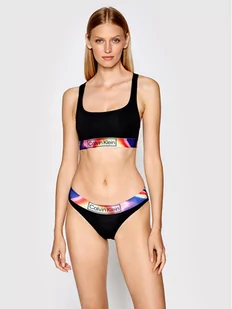 Calvin Klein Underwear Biustonosz top 000QF6825E Czarny - Bielizna sportowa damska - miniaturka - grafika 1