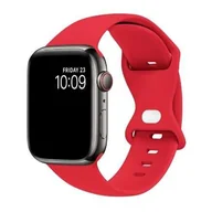 Akcesoria do smartwatchy - Opaska pasek SOFTBAND APPLE Watch 1/2/3/4/5/6/7/8/9/10/Ultra 1/2/SE 42/44/45/46/49mm czerwona - miniaturka - grafika 1