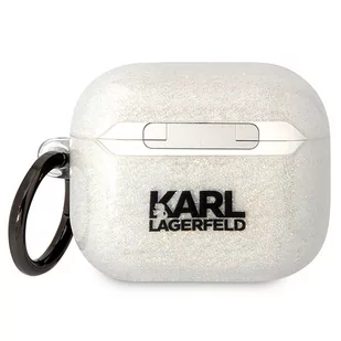 Karl Lagerfeld KLA3HNKCTGT Airpods 3 cover transparent Gliter Karl&Choupette - Akcesoria do słuchawek - miniaturka - grafika 2