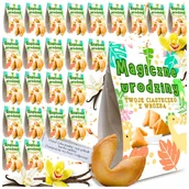 Przekąski dla dzieci - CIASTECZKA Z WRÓŻBĄ "Magiczne urodziny" podziękowanie DLA DZIECI 25 szt - miniaturka - grafika 1