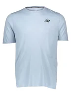 Koszulki sportowe męskie - New Balance Koszulka sportowa w kolorze błękitnym - miniaturka - grafika 1