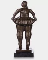 Figurki dekoracyjne - Kobieta Rzeźba z Brązu w Stylu Fernando Botero - miniaturka - grafika 1