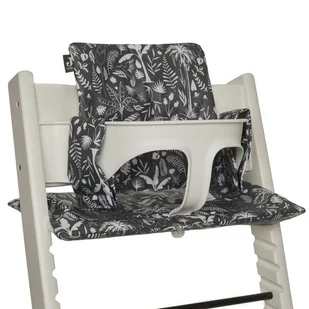 Jollein poduszka stabilizująca dla niemowląt do krzesła Stokke Tripp Trapp Botanical Leaf Green - Kołdry i poduszki dla dzieci - miniaturka - grafika 1