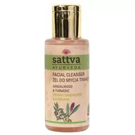 Żele do mycia twarzy - Sattva żel do mycia twarzy Sandał/kurkuma 100ml - miniaturka - grafika 1