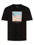 Koszulki męskie - Jack & Jones - T-shirt męski  JORTulum, czarny - miniaturka - grafika 1