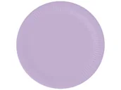 Dekoracje i nakrycia stołu na imprezę - Talerzyki papierowe lawendowe - 18 cm - 6 szt. - miniaturka - grafika 1