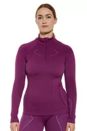 Bielizna sportowa damska - Bluza termoaktywna damska Brubeck Extreme Merino LS16090 fuksjowy - miniaturka - grafika 1