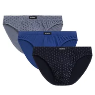 Majtki męskie - Bawełniane męskie slipy 3-pack-l - miniaturka - grafika 1