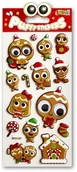 Szkolne artykuły papiernicze - Naklejki puffy Christmas Gingerbread - miniaturka - grafika 1