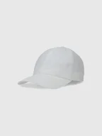 Czapki dla dzieci - 4F Czapka z daszkiem strapback uniseks - biała L/XL - miniaturka - grafika 1