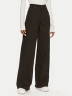 Spodnie damskie - Calvin Klein Jeansy Infinite K20K207304 Czarny Wide Leg - miniaturka - grafika 1