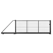 Bramy garażowe - NATERIAL Brama przesuwna Modus 4x1.5 m lewa czarna - miniaturka - grafika 1