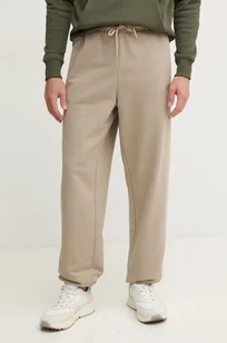 Alpha Industries spodnie dresowe kolor beżowy gładkie 146364 - Spodnie męskie - miniaturka - grafika 1