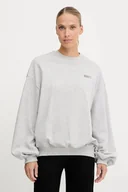 Bluzy damskie - Puma bluza bawełniana PUMA x ROSÉ damska kolor szary gładka 633803 - miniaturka - grafika 1