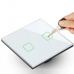 Maclean Dotykowy włącznik światła pojedynczy Wi-Fii SMART MCE716W Biały - Żarówki LED - miniaturka - grafika 2