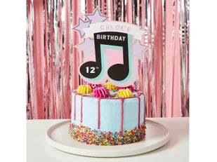 Topper papierowy personalizowany na tort - 25cm x 17cm -1 szt. - Ciasta i półprodukty do ciast - miniaturka - grafika 1