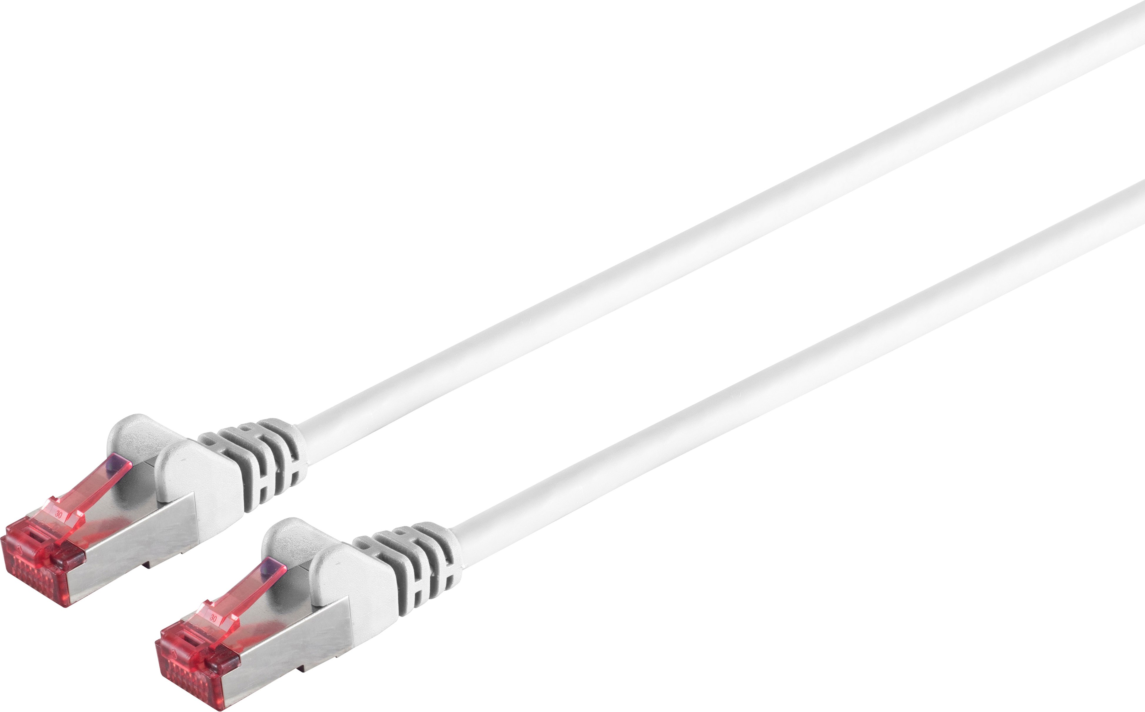 Kabel sieciowy patch S/CONN o maksymalnej łączności, kat. 6A, S/FTP, PIMF, bezhalogenowy, GHMT-CERTIFIED, biały, 1,5 m (75711-A1.5W)