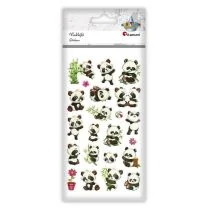Naklejki wypukłe misie panda mix 22szt - Zabawki kreatywne - miniaturka - grafika 1