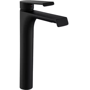 Rea Czarna bateria umywalkowa wysoka Hass Black (B9966) - Baterie umywalkowe - miniaturka - grafika 1
