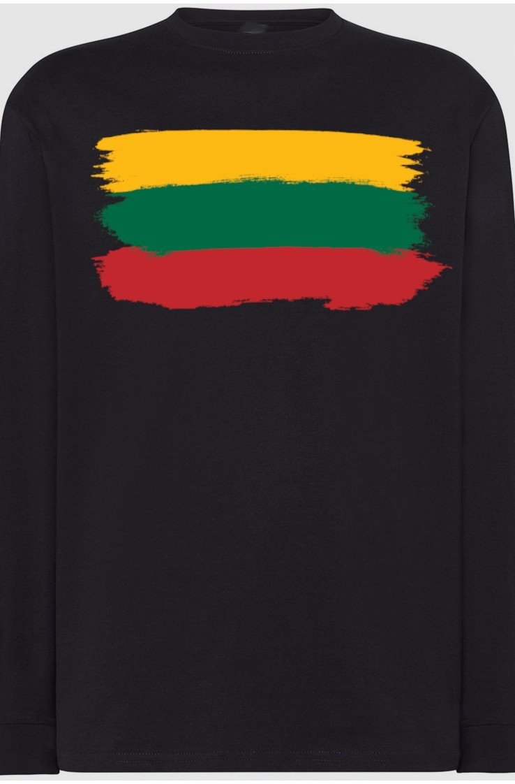 Litwa Męska Modna Flaga Longsleeve Rozm.XS