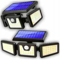 Lampy ogrodowe - Lampa Solarna LED 3w1 z Czujnikiem Zmierzchu Ruchu Ogrodowa Uliczna i Pilot - miniaturka - grafika 1