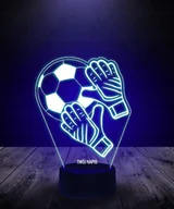 Lampy stojące - Lampka Na Biurko Nocna Bramkarz Rękawice Led Plexido - miniaturka - grafika 1