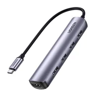 Adaptery i przejściówki - Ugreen USB-C do 4x USB 3.0, HDMI 20197 - miniaturka - grafika 1