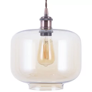 Beliani Lampa wisząca miedziano/szklana LANATA - Lampy sufitowe - miniaturka - grafika 1