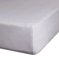 Prześcieradła - Wysokie prześcieradło 120x200+25cm bawełna jersey srebrne Eurofirany - miniaturka - grafika 1