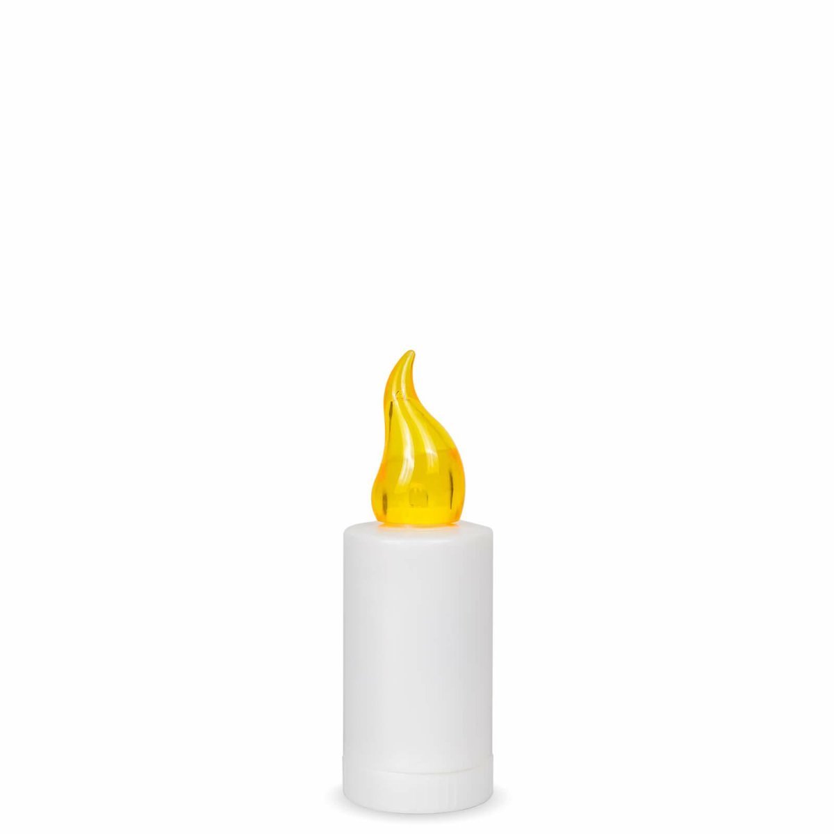 Wkład Elektryczny LED 10,8 cm Żółty Milo Wkład LED do Zniczy z Bateriami 2xAA