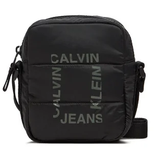 Saszetka Calvin Klein Jeans Grid Logo IU0IU00649 Czarny - Torby męskie - miniaturka - grafika 1
