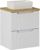 Meble łazienkowe - Zestaw meblowy 50cm z umywalką nablatową - miniaturka - grafika 1