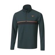 Golf - Męska bluza golfowa Mizuno Breath Thermo ST 1/4 Zip navy - miniaturka - grafika 1