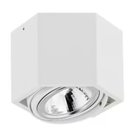 Lampy sufitowe - MLAMP Plafon LAMPA sufitowa ARES 3302 MLAMP geometryczna OPRAWA downlight heksagon bryła biała ARES 3302 - miniaturka - grafika 1