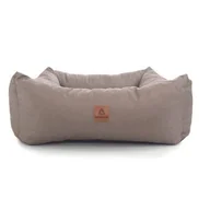 Sprzęt podróżny i transportery dla psów - Animood Fotelik Samochodowy Julian Rozmiar: S, Kolor: Szary, Materiał: Kodura - miniaturka - grafika 1