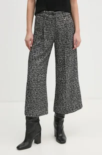 Joop! spodnie damskie kolor czarny proste high waist 30043412 - Spodnie damskie - miniaturka - grafika 1