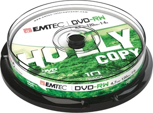 Emtec ECOVRW47104CB płyta DVD 4,7 GB DVD-RW 10 szt. - Nośniki danych - miniaturka - grafika 1