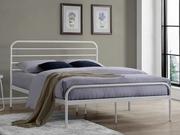 Łóżka - Loftowe białe łóżko metalowe 140x200 - Signal - Bolonia - miniaturka - grafika 1