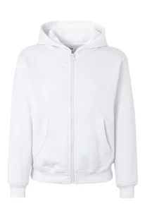Mukua Byron Kids Bluza dziecięca z zamkiem błyskawicznym i kapturem, kolor biały, rozmiar 7/8 - Bluzy dla dziewczynek - miniaturka - grafika 1