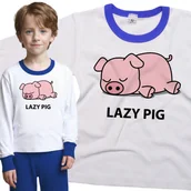 Piżamy dla dziewczynek - Piżama dziecięca Leniwa Świnka 98/104 - VoloDonum - miniaturka - grafika 1