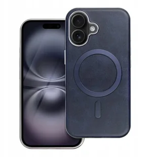 Futerał GENTLEMAN MAG COVER kompatybilny z MagSafe do IPHONE 12 PRO granatowy - Etui i futerały do telefonów - miniaturka - grafika 1