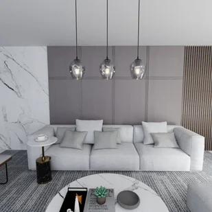 Potrójny zwis z ciemnymi kloszami na listwie 680/3 z serii ISTAR - Lampy sufitowe - miniaturka - grafika 4