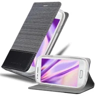 Etui i futerały do telefonów - Etui ochronne Cadorabo do Samsung Galaxy S3 MINI w kolorze szarym etui na telefon komórkowy pokrowiec na książkę - miniaturka - grafika 1